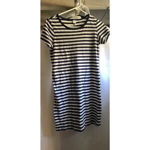 Navy/White Striped t-shirt Dress XS